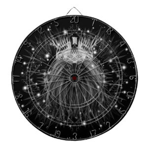 Starlight Lejon med Krona Monogram Black Darttavla