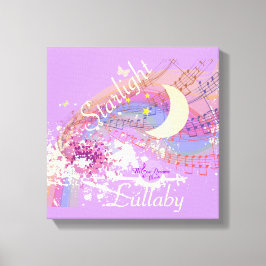 Starlight Lullaby Färg Stänk Stretched Canvas