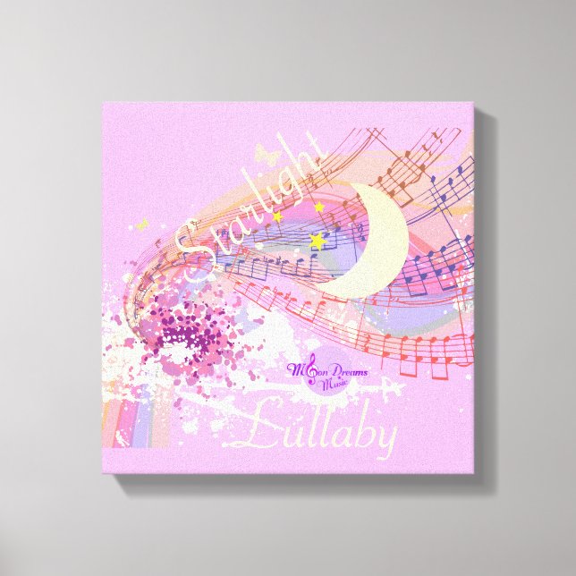 Starlight Lullaby Rosa Wrapped Canvas (Framsida)