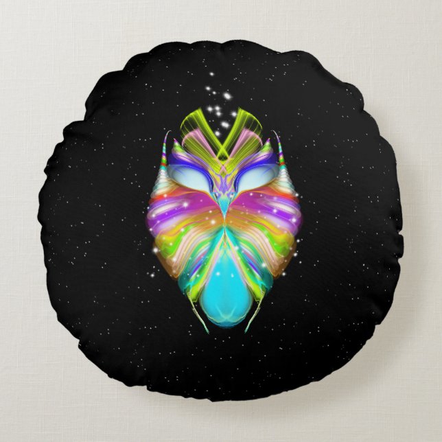 Starlight Oracle Uggla Rund Kudde (Framsidan)