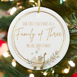 Starlight Ornament för vit skärande familj