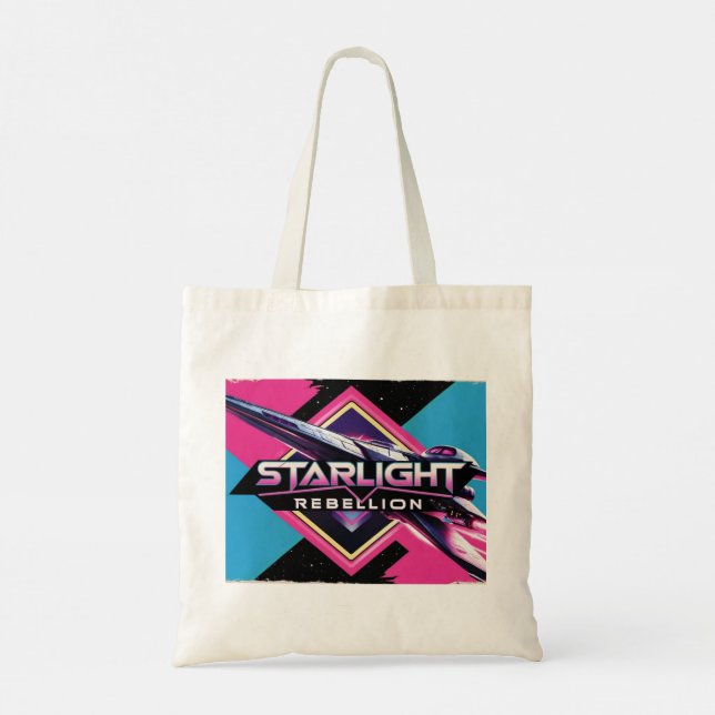 Starlight Rebelle Retro Pop Kultur i påsen Tygkasse (Baksida)