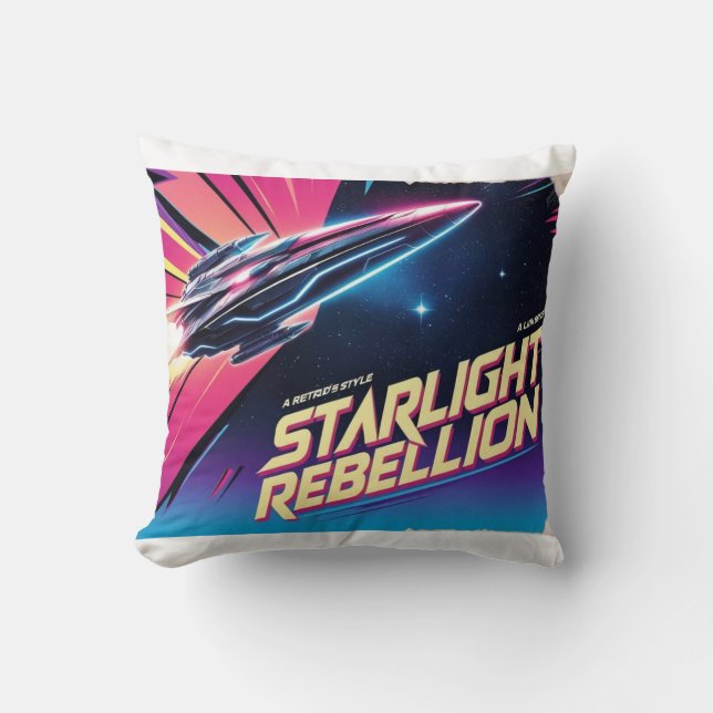 Starlight Rebellion Retro Pop Kultur Poster 80- Kudde (Framsida)