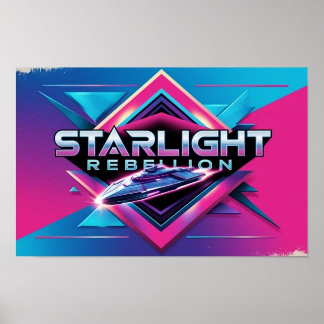 Starlight Rebells Retro Pop Culture Poster (Framsidan)