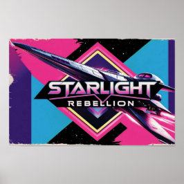 Starlight Rebells Retro Pop-kultur Poster 80-