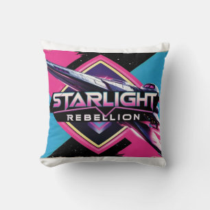 Starlight Rebells Retro Pop-kultur Poster 80- Kudde