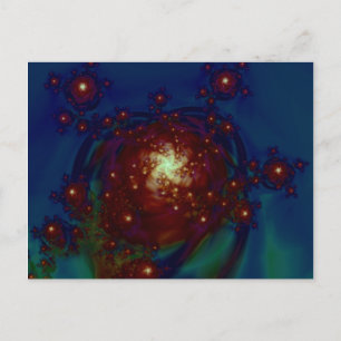 "Starlight Ro Galaxy" ~ Abstrakt Art Print Vykort