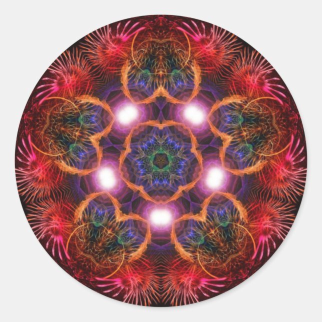 Starlight ro Sticker Runt Klistermärke (Framsida)