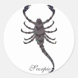 Starlight Scorpio Stickers Runt Klistermärke