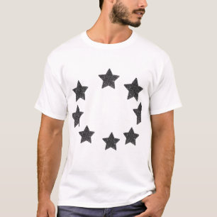 Starlight Stil - vit T-Shirt med fet svart St