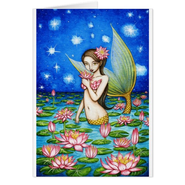 Starlightliljasjöjungfru Hälsningskort (Framsidan)