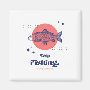 Starling Pro Fishing Fortsätt fiska Magnet