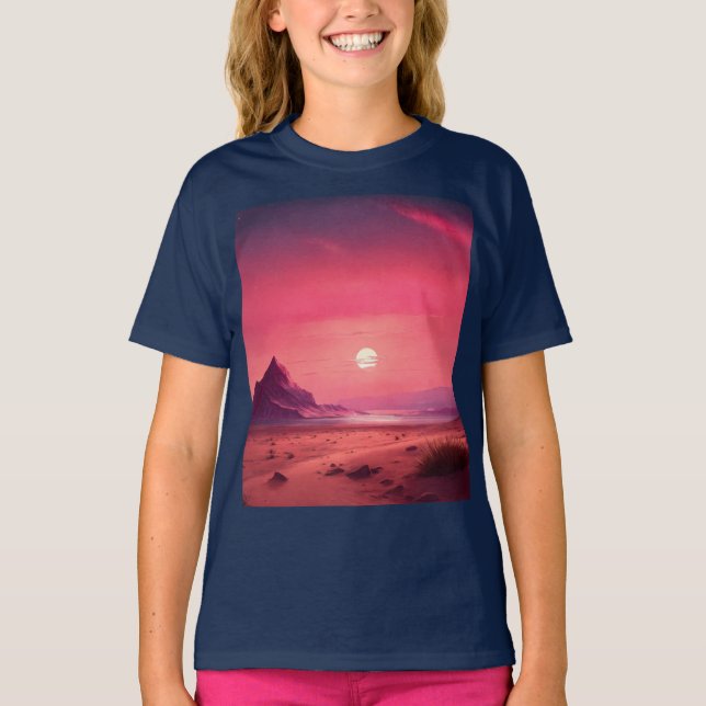 Starlit Desert Dreams Kids T-Shirts (Framsida)