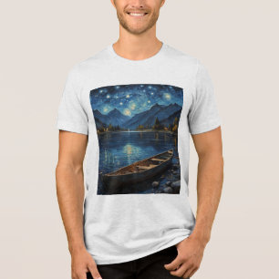 "Starlit Drift: Fiske under Cosmos T Shirt