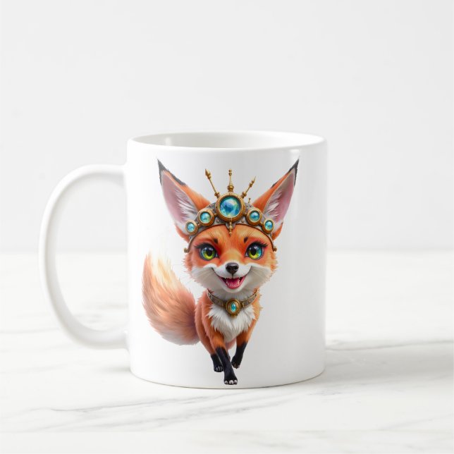 Starlit Fox of the Moonlit Meadows.  Kaffemugg (Vänster)