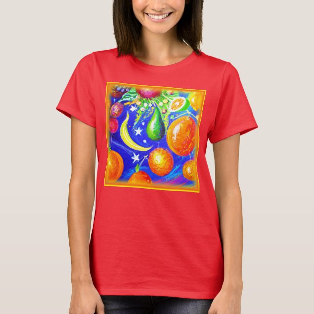 Starlit Fruit Basket. Köp nu T Shirt (Framsida)