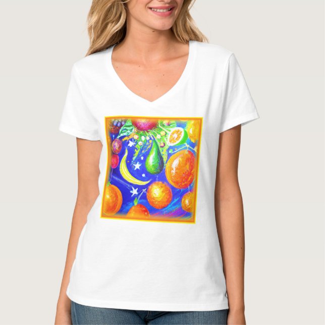 Starlit Fruit Basket. Köp nu T Shirt (Framsida)
