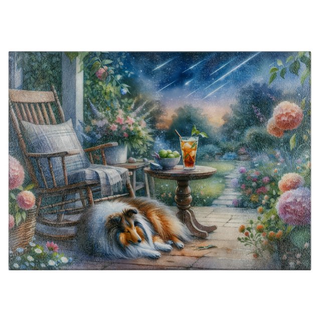 Starlit Garden Porch Sheltie Dream (Framsidan)