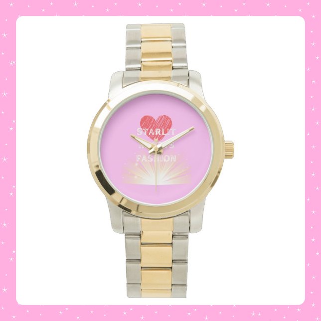 Starlit Hearts Mode Red Heart Shine Armbandsur (Skapare uppladdad)