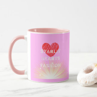Starlit Hearts Mode Red Heart Shine Combo Mugg
