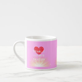 Starlit Hearts Mode Red Heart Shine Espressomugg