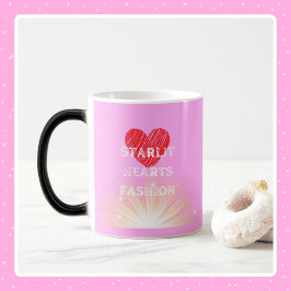 Starlit Hearts Mode Red Heart Shine Morphing Magisk Mugg