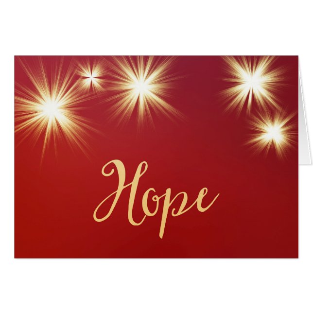 Starlit Hope Greeting Card Hälsningskort (Framsidan Horizontal)