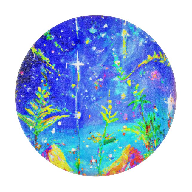 "Starlit Jungle" Cute Painting. Köp nu (Framsidan)