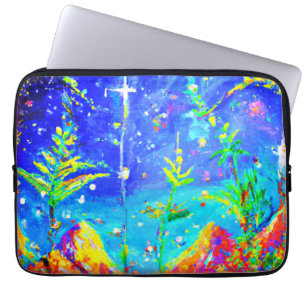"Starlit Jungle" Cute Painting. Köp nu Laptop Fodral