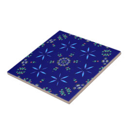 Starlit Kaleidoscope Kakelplatta