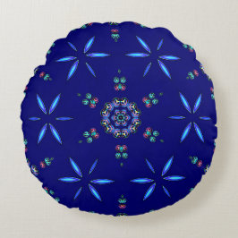 Starlit Kaleidoscope Rund Kudde