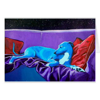 'Starlit lurcher Hälsningskort