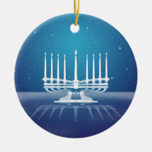 Starlit menora II Julgransprydnad Keramik