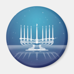 Starlit menora II Magnet