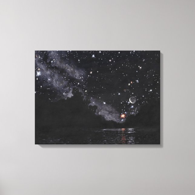 Starlit River Await Scorpio: Canvas Standard (Framsida)