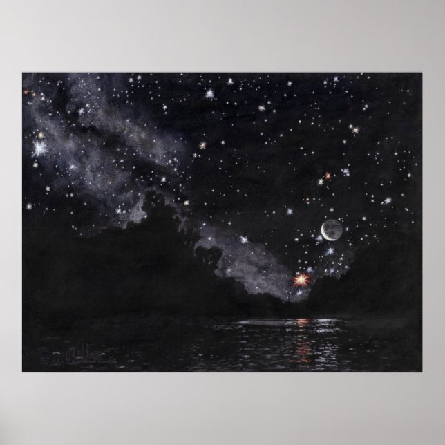 Starlit River Await Scorpio: Large Poster (Framsidan)