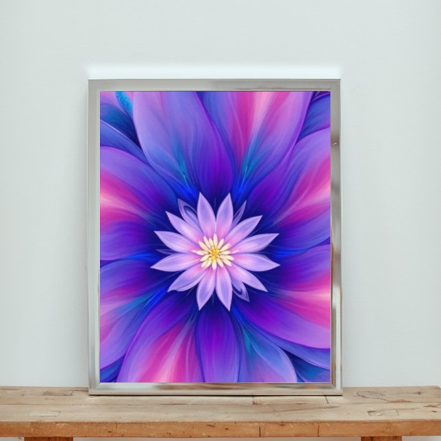 Starlit Vatten Lily i lugn och ro Fototryck (Skapare uppladdad)