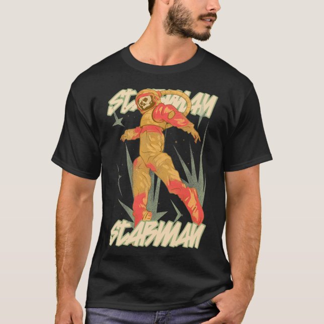 STARMAN Space Skeleton Astronaut | T Shirt (Framsida)