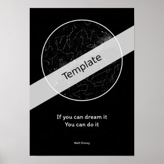 StarMap360 - A3-personligen himmel karta Poster