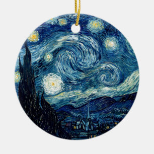 Starnatten av Vincent Van Gogh Julgransprydnad Keramik