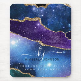 Starning Agate Guld Glitter Musmatta