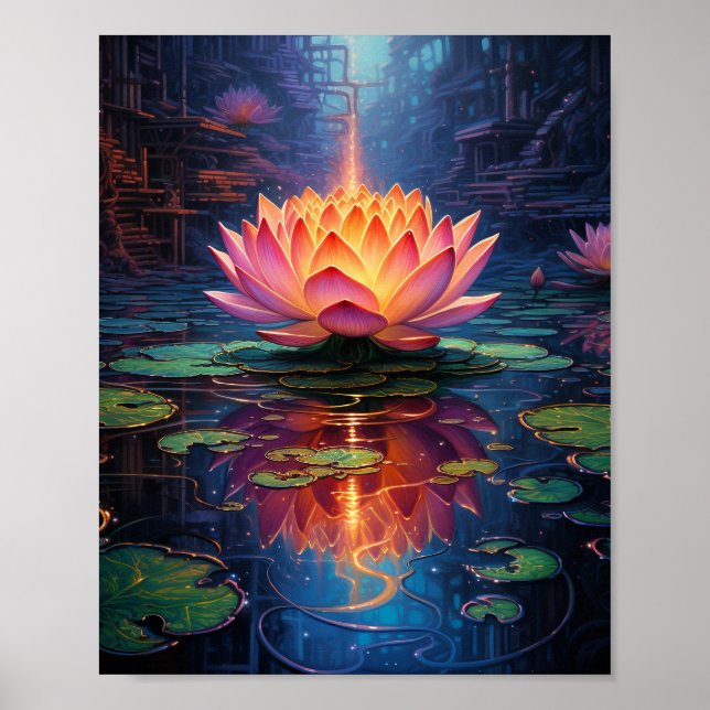 Starning Lotus Flower Poster (Framsidan)