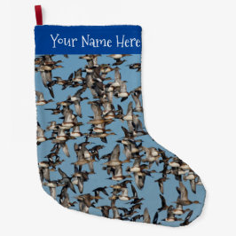 Starning Winter Anka under flygning Stor Julstrumpa