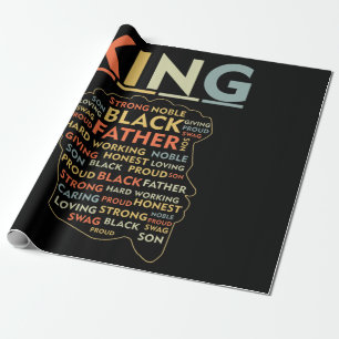 Starong Black Kung African American Natural Afro Presentpapper