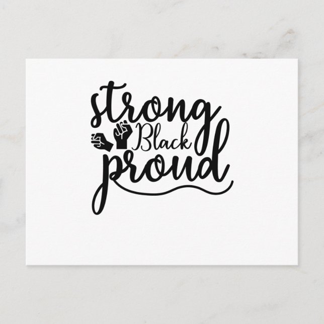 Starong Black Proud Vykort (Framsida)