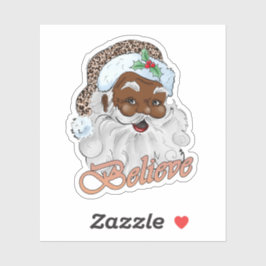 Starong Black Santa Melanin Chrismas Claus Manar Klistermärken