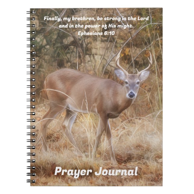 Starong Buck Hjort Bible Verse Prayer Journal Anteckningsbok (Framsidan)