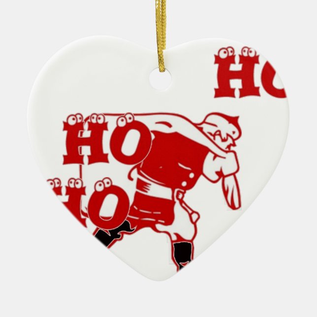 Starong Santa Ho Ho Ho-samlingen Julgransprydnad Keramik (Framsidan)