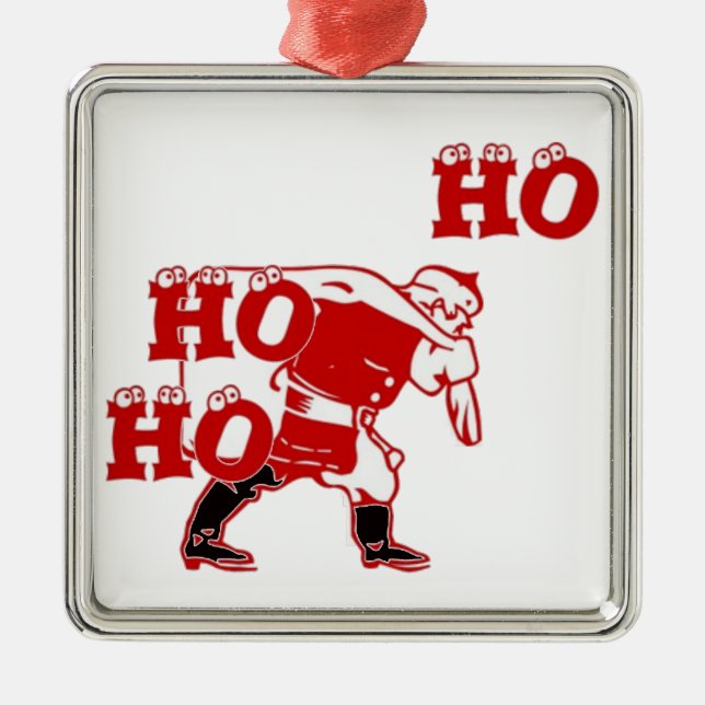 Starong Santa Ho Ho Ho-samlingen Julgransprydnad Metall (Framsidan)