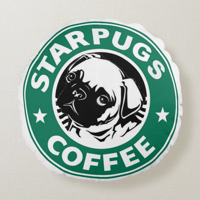 Starpugs Coffee Rund Kudde (Framsidan)